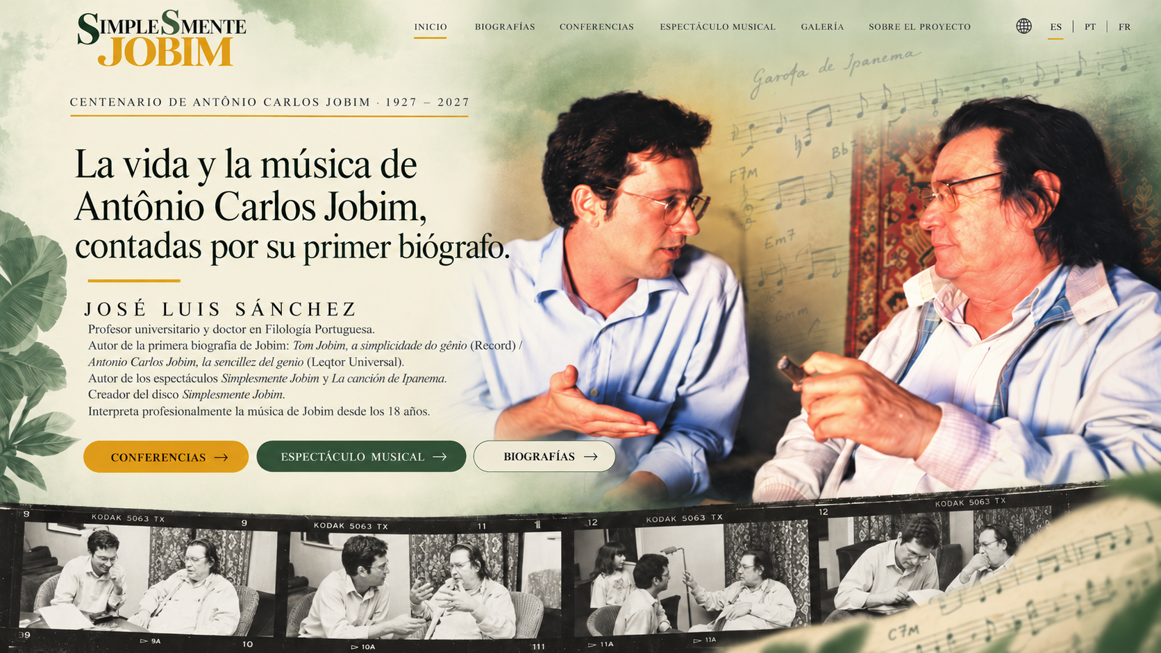 Simplesmente Jobim. José Luis Sánchez conversa con Antônio Carlos Jobim.